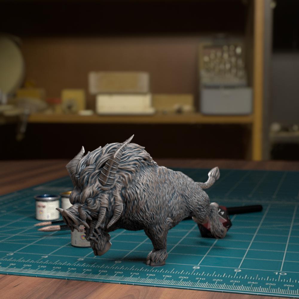 魔化的野猪系列3D打印模型