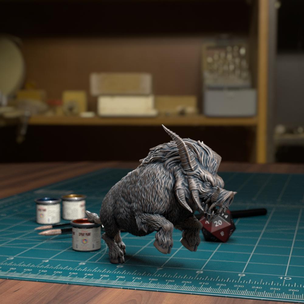 魔化的野猪系列3D打印模型