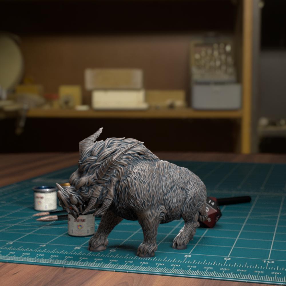 魔化的野猪系列3D打印模型