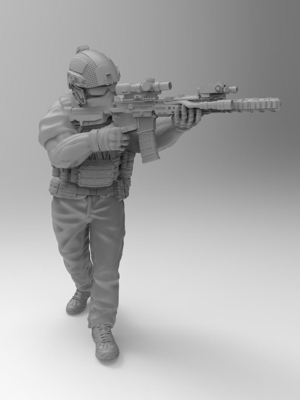 雇佣兵 兵人053D打印模型