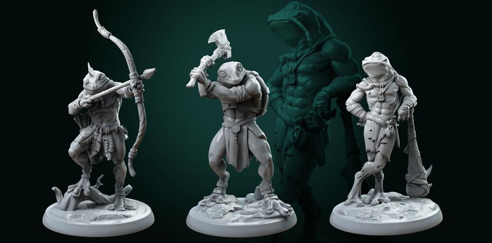 青蛙战士3D打印模型