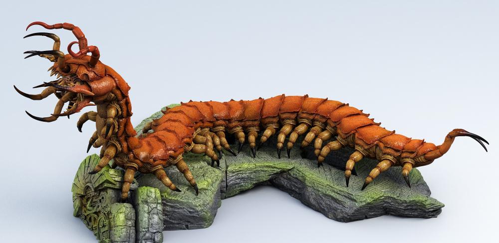 巨型蜈蚣3D打印模型