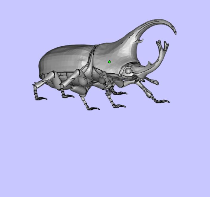 獨角仙3D打印模型