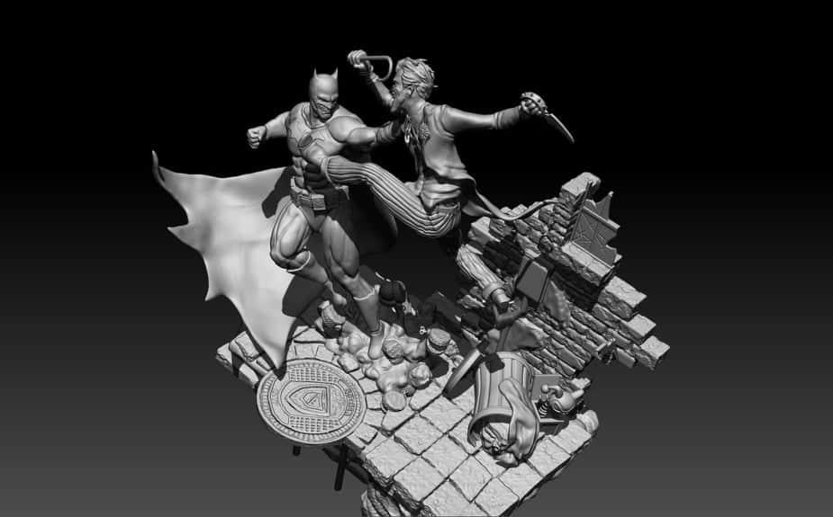 蝙蝠侠大战小丑 3D打印模型