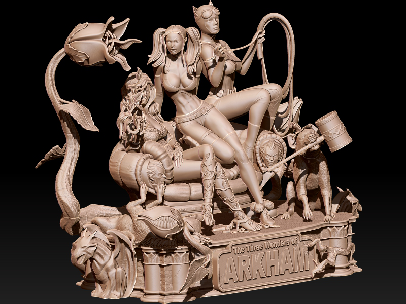 DC 三人闺蜜团3D打印模型