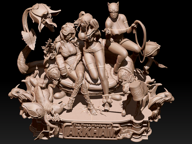 DC 三人闺蜜团3D打印模型