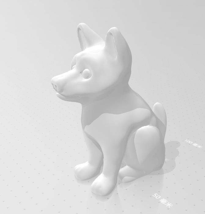 小狗3D打印模型