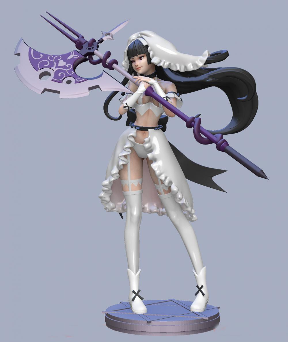萝莉麦丘利 奇幻自卫队3D打印模型