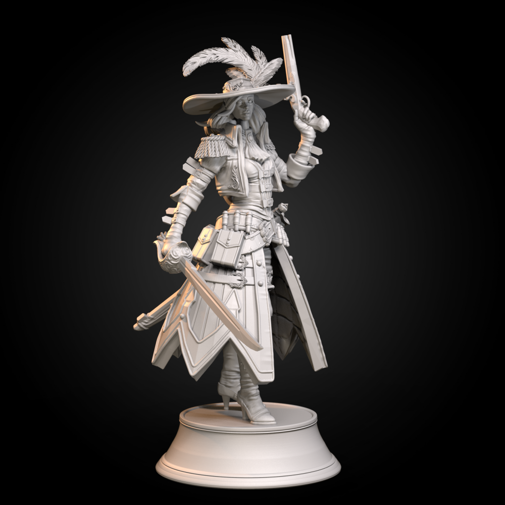 女巫猎人3D打印模型