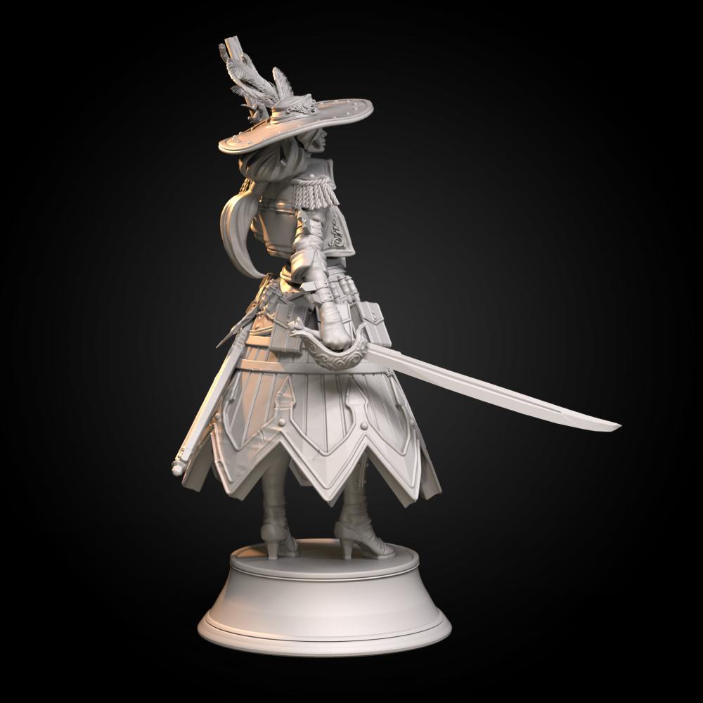 女巫猎人3D打印模型