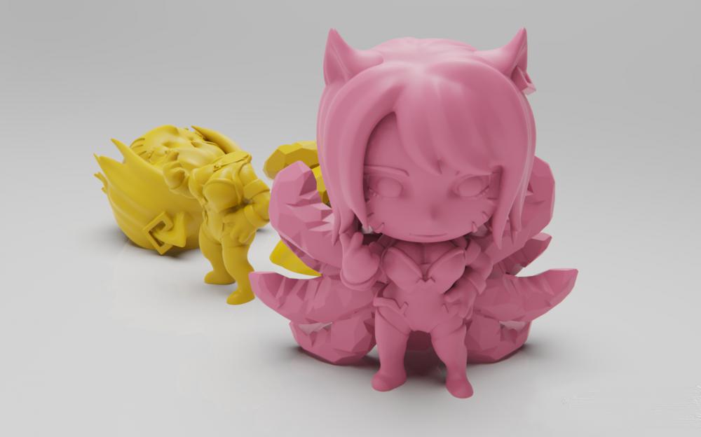 Q版 九尾狐3D打印模型
