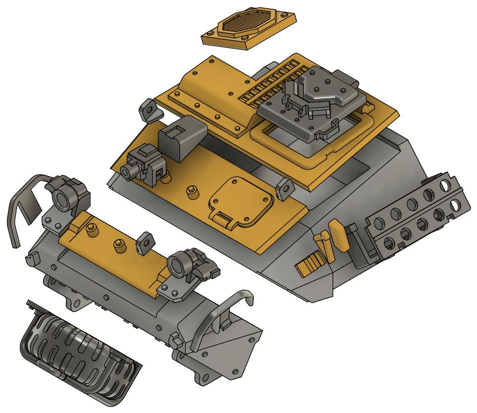 轻型装甲车3D打印模型