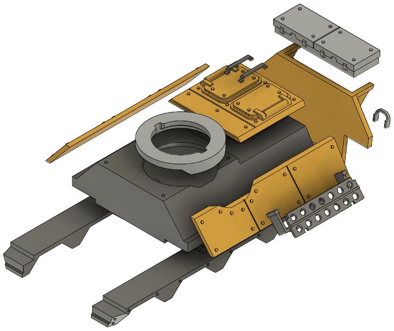 轻型装甲车3D打印模型