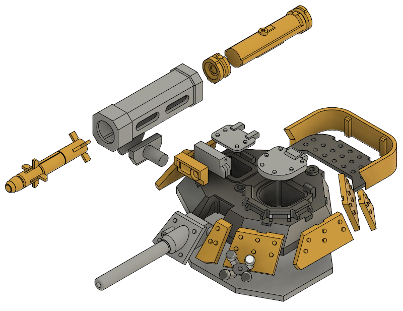 轻型装甲车3D打印模型