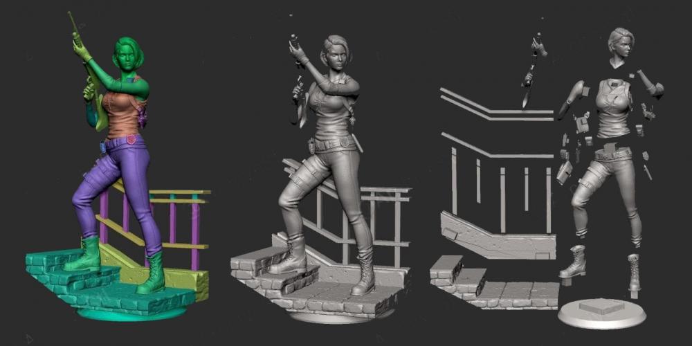 吉尔 生化危机3D打印模型