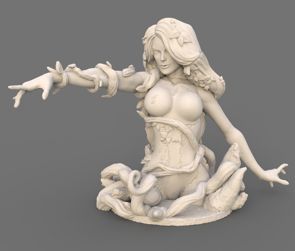 毒藤女 胸雕3D打印模型