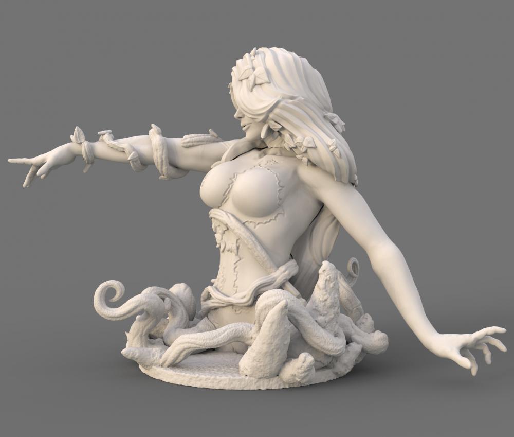 毒藤女 胸雕3D打印模型