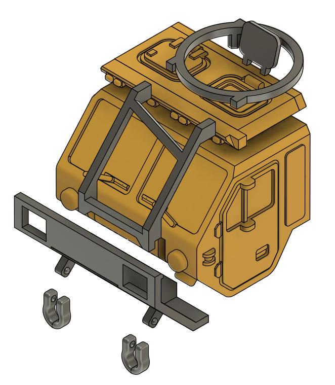 军事货运车3D打印模型