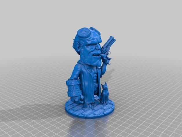 地狱男爵拎猫版3D打印模型