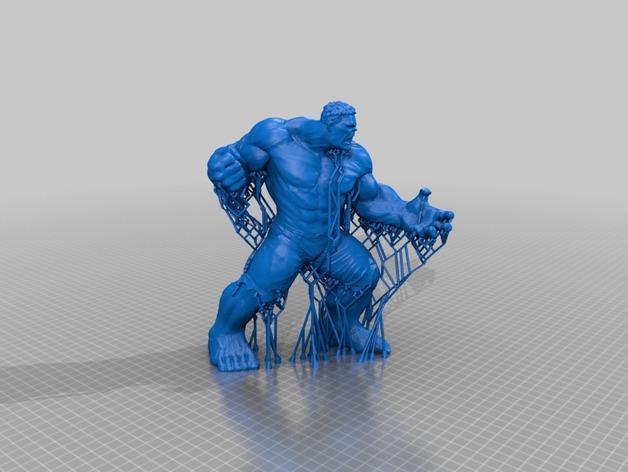绿巨人浩克出拳版3D打印模型