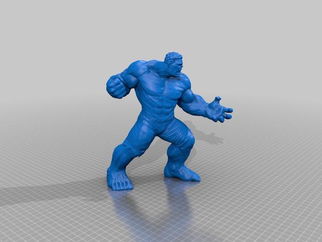 绿巨人浩克出拳版3D打印模型