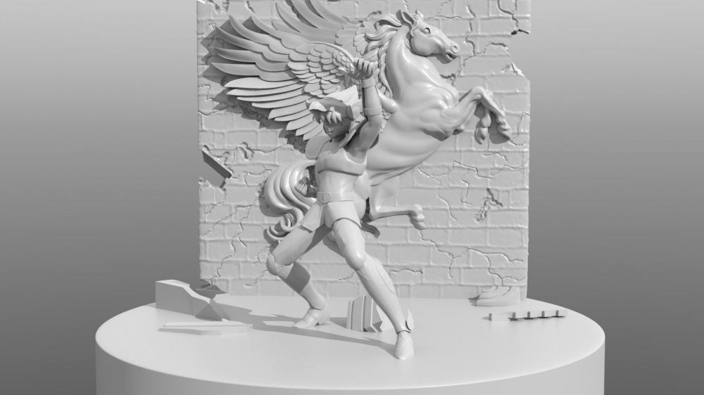 天马座圣斗士3D打印模型