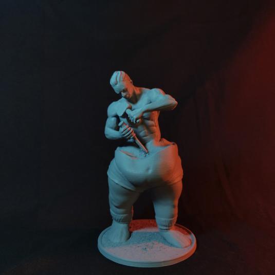 塑造自己的雕像3D打印模型