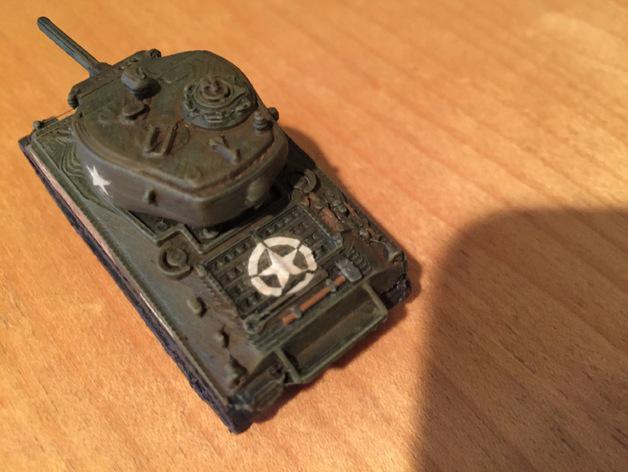 谢尔曼坦克模型3D打印模型