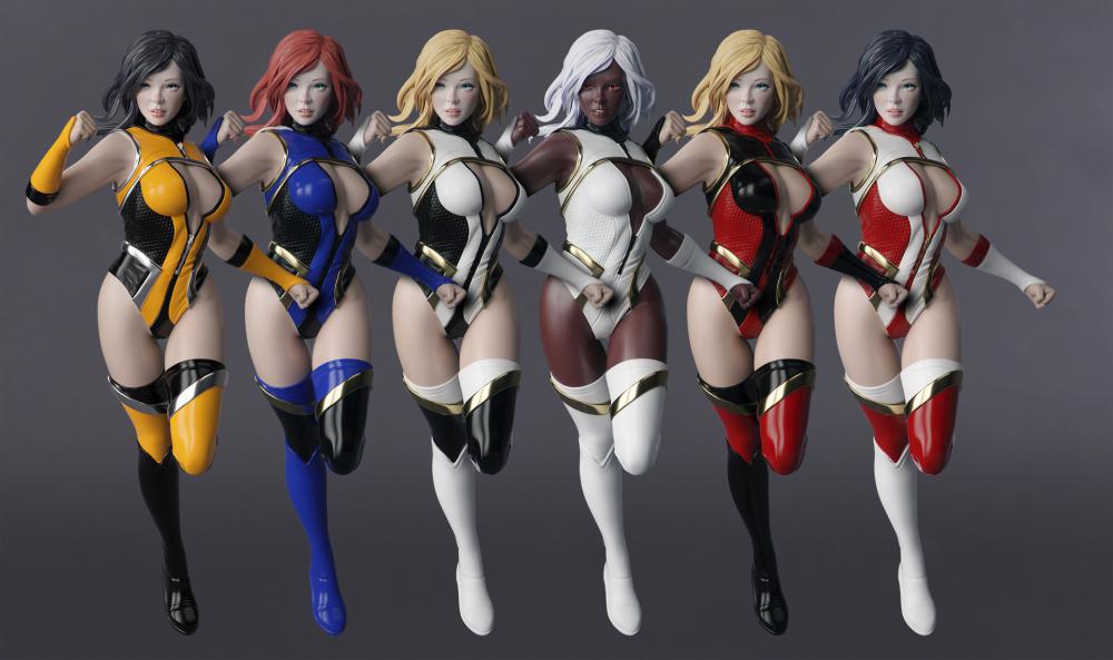 超级女英雄3D打印模型