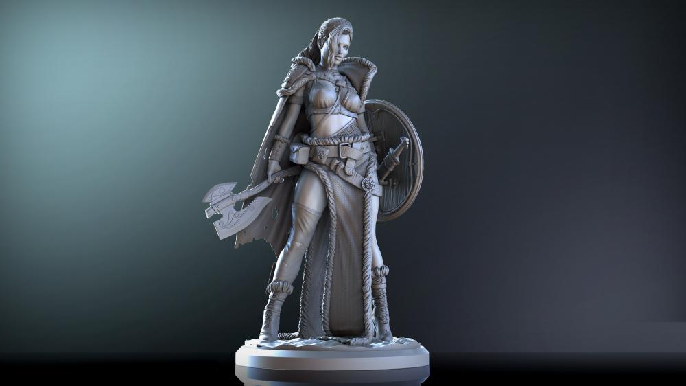 女战士 Gunnhild3D打印模型