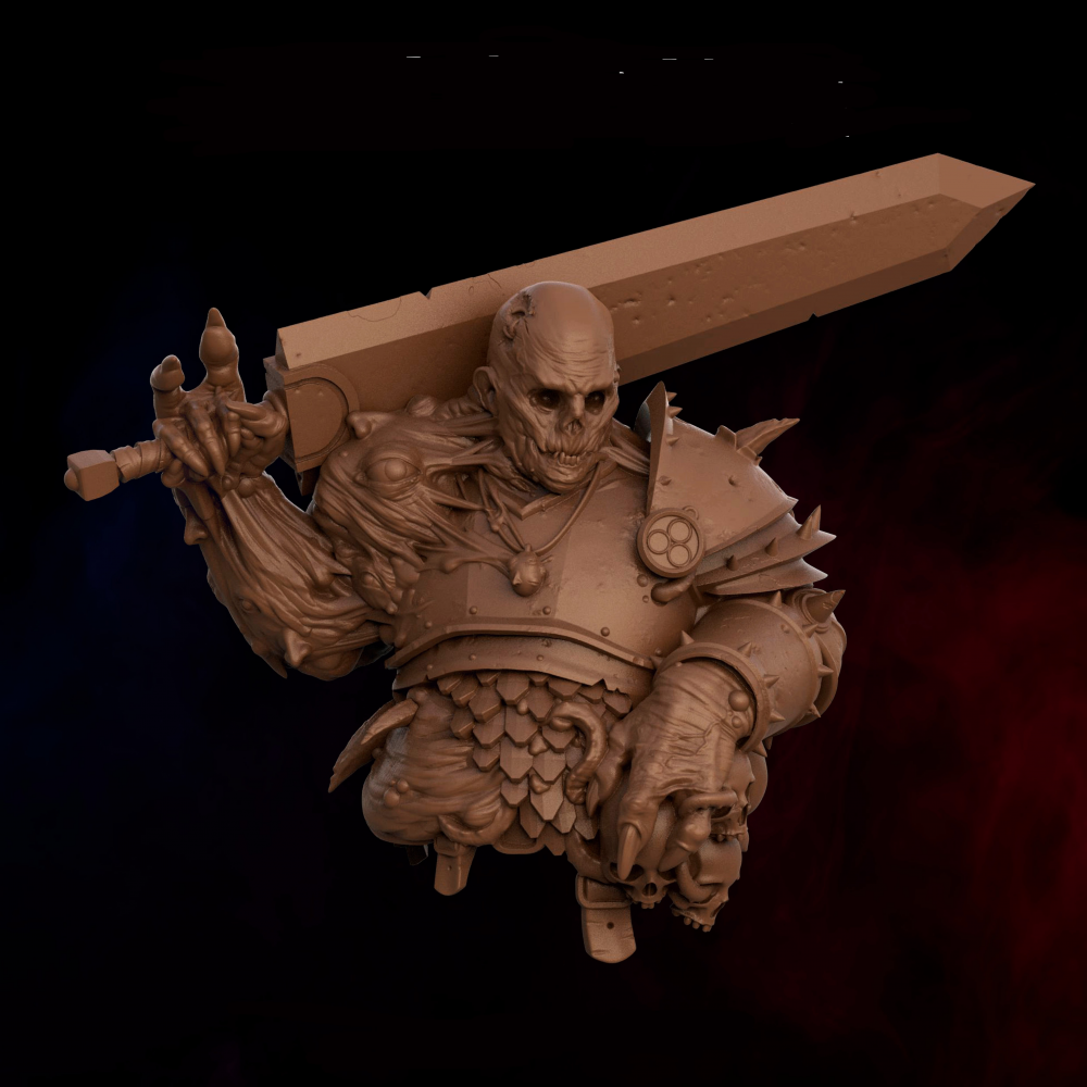 狂战士 胸雕3D打印模型