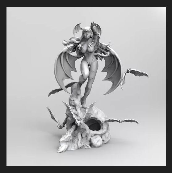 莫莉卡— 恶魔战士(Dark Stalkers)3D打印模型