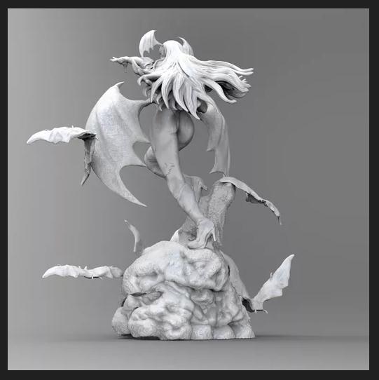 莫莉卡— 恶魔战士(Dark Stalkers)3D打印模型