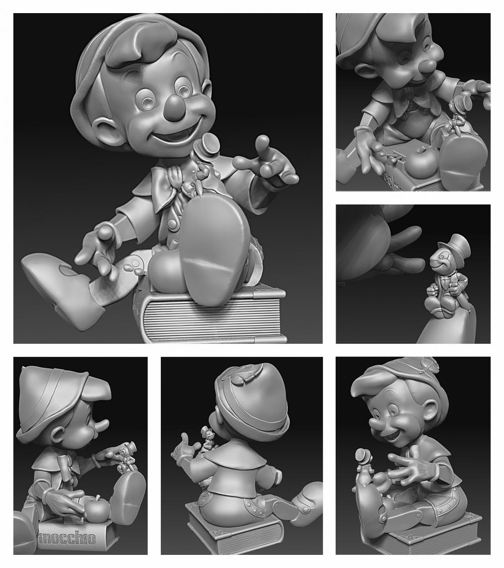 皮诺曹3D打印模型