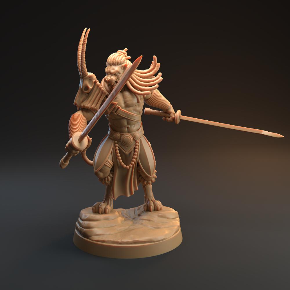 屠龙系列 狮头战士3D打印模型