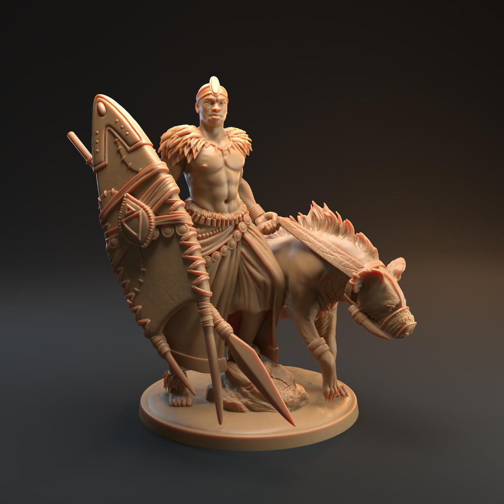屠龙系列 非洲人3D打印模型