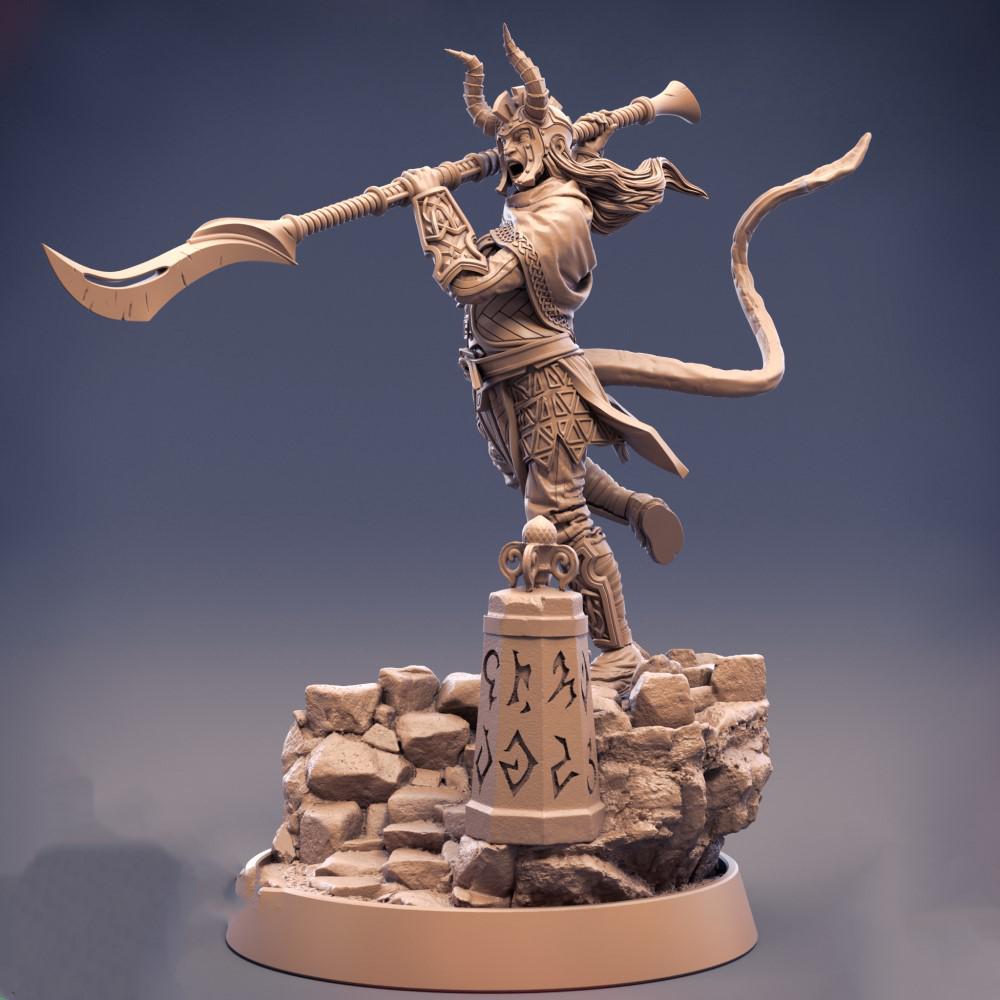 黎明系列 长刀战士3D打印模型