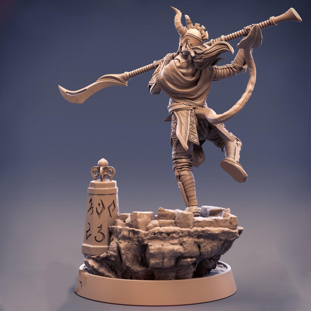 黎明系列 长刀战士3D打印模型
