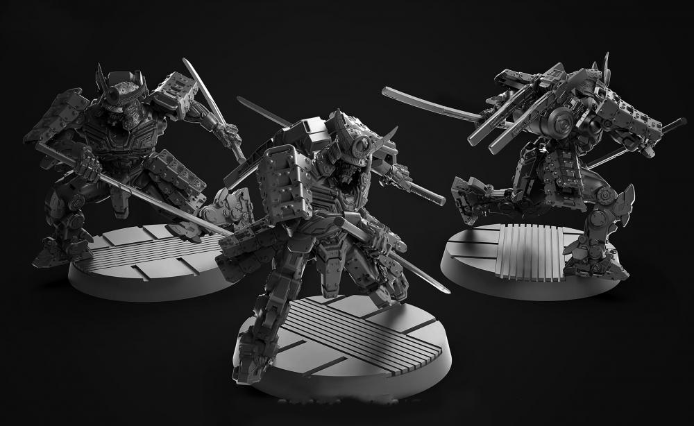 机甲武士系列3D打印模型
