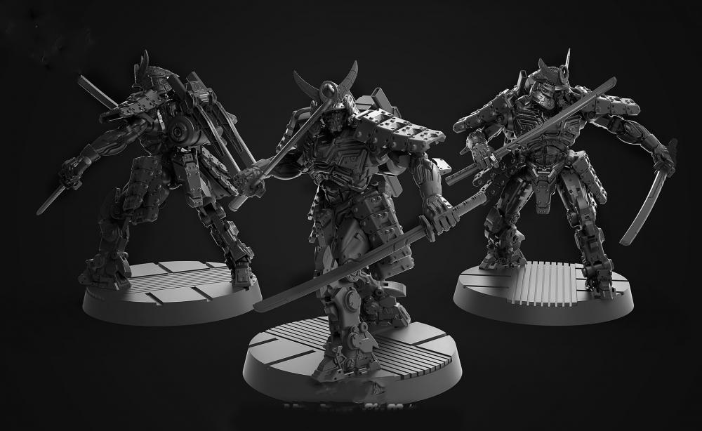机甲武士系列3D打印模型