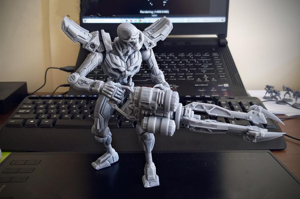 机甲战士小队3D打印模型