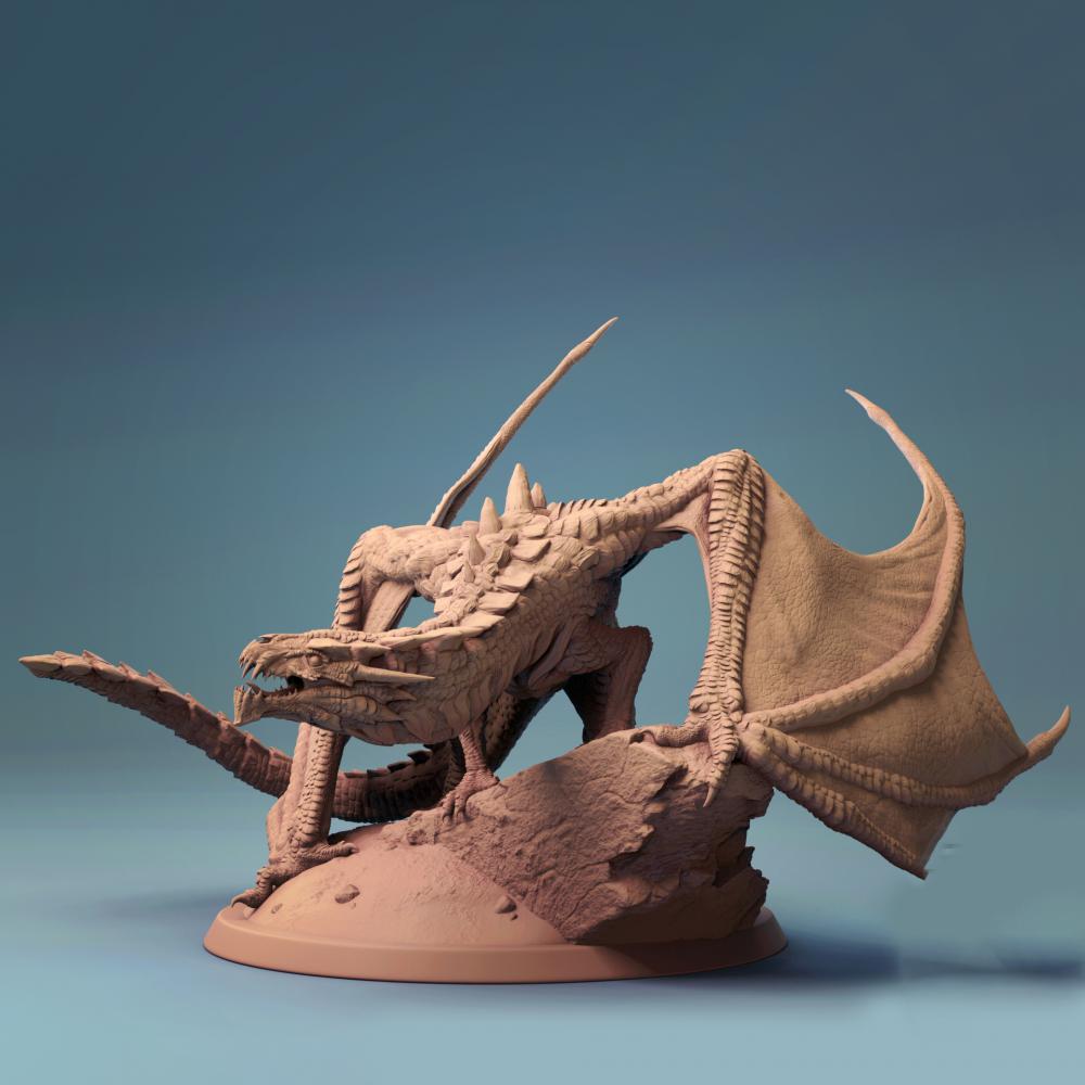 青年岩浆龙3D打印模型
