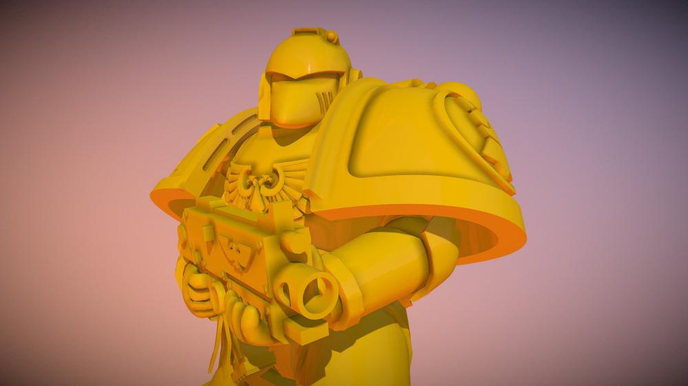 帝国之拳星际战士3D打印模型