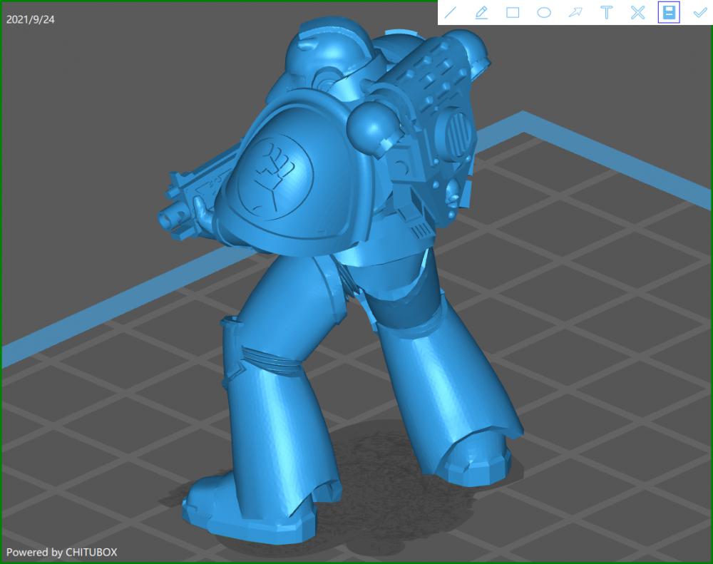 帝国之拳星际战士3D打印模型