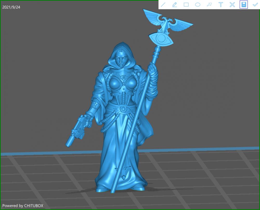 战斗修女3D打印模型