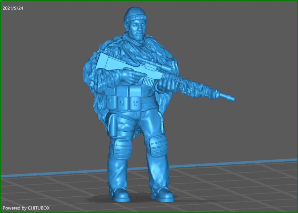 狙击手3D打印模型