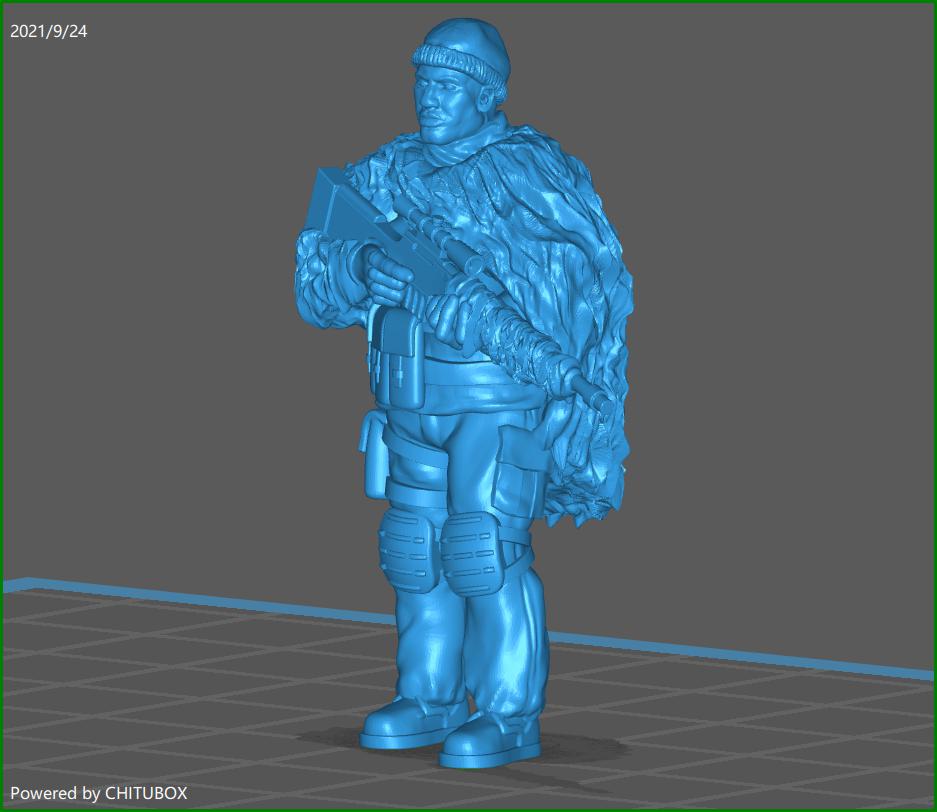 狙击手3D打印模型