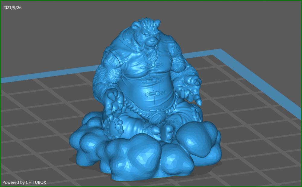 熊猫人3D打印模型