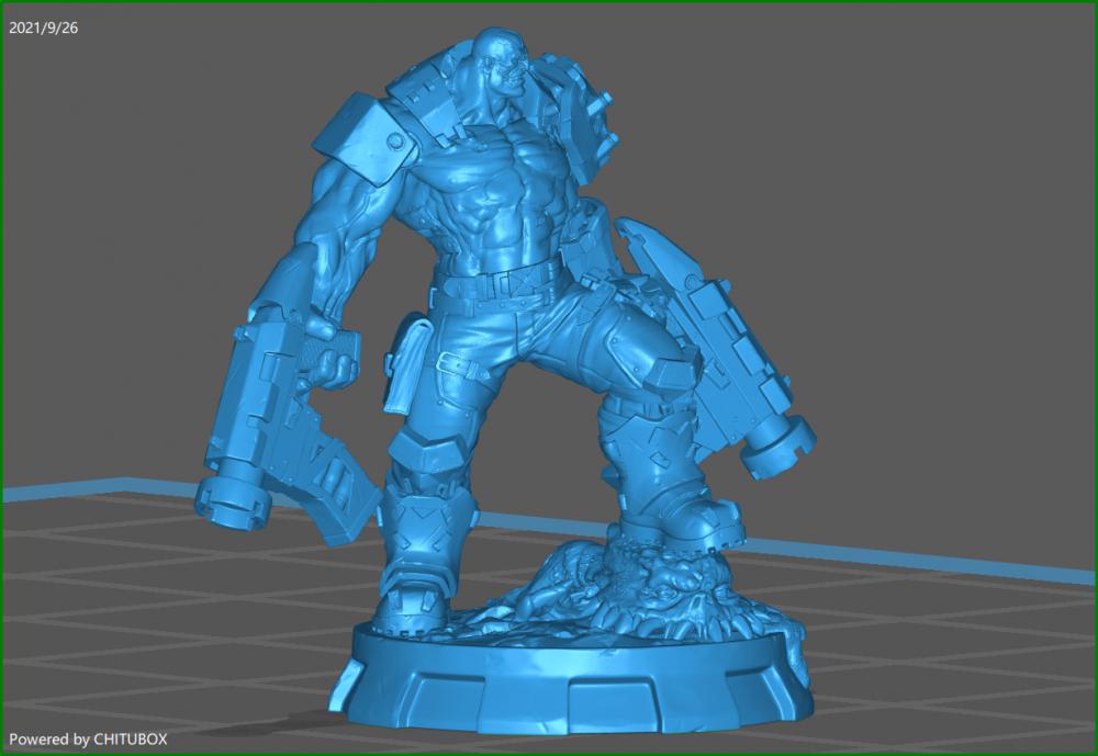 双枪半兽人战士3D打印模型