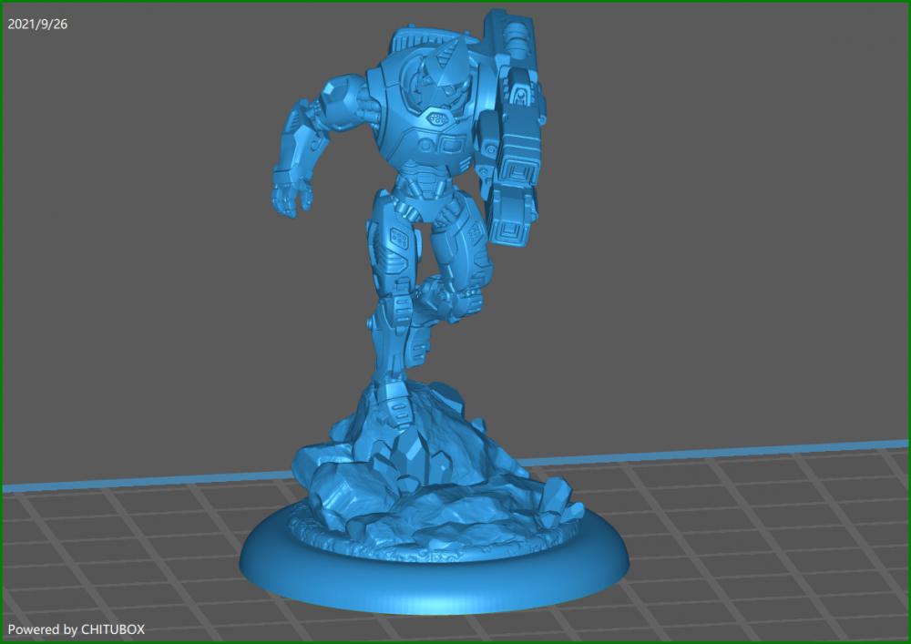 机甲战士3D打印模型